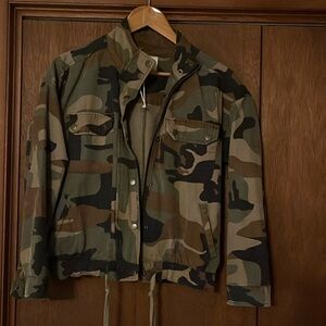 Lucky brand, camouflage jacket